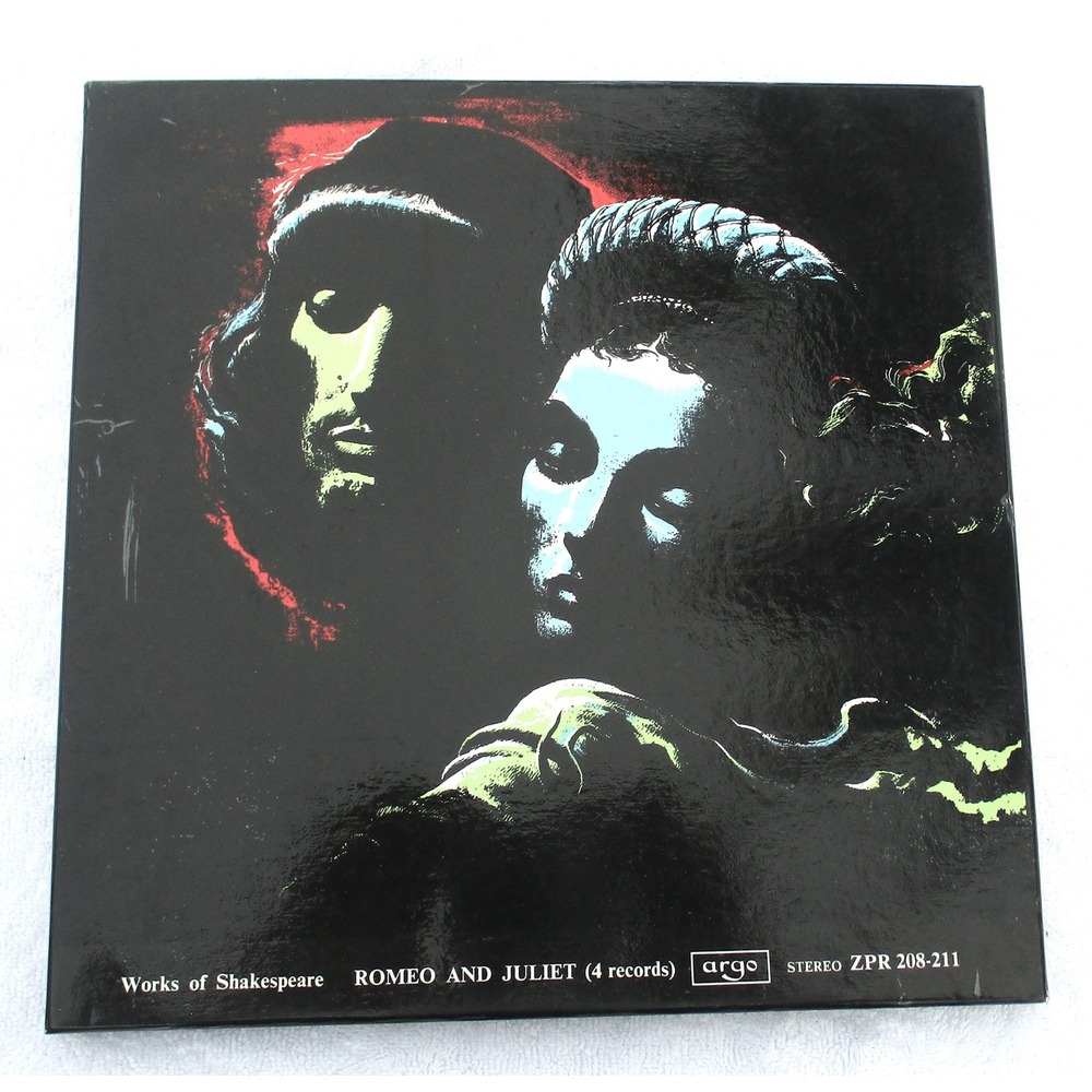 Argo Works of Shakespeare Romeo and Juliet 4 Vinyl LP Box Set Stereo ZPR 208-211